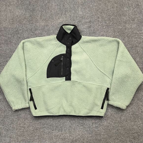 Free People Jackets & Blazers - Free People FP Movement Women XS Hit The Slopes Aqua Haze Pullover Fleece Jacket